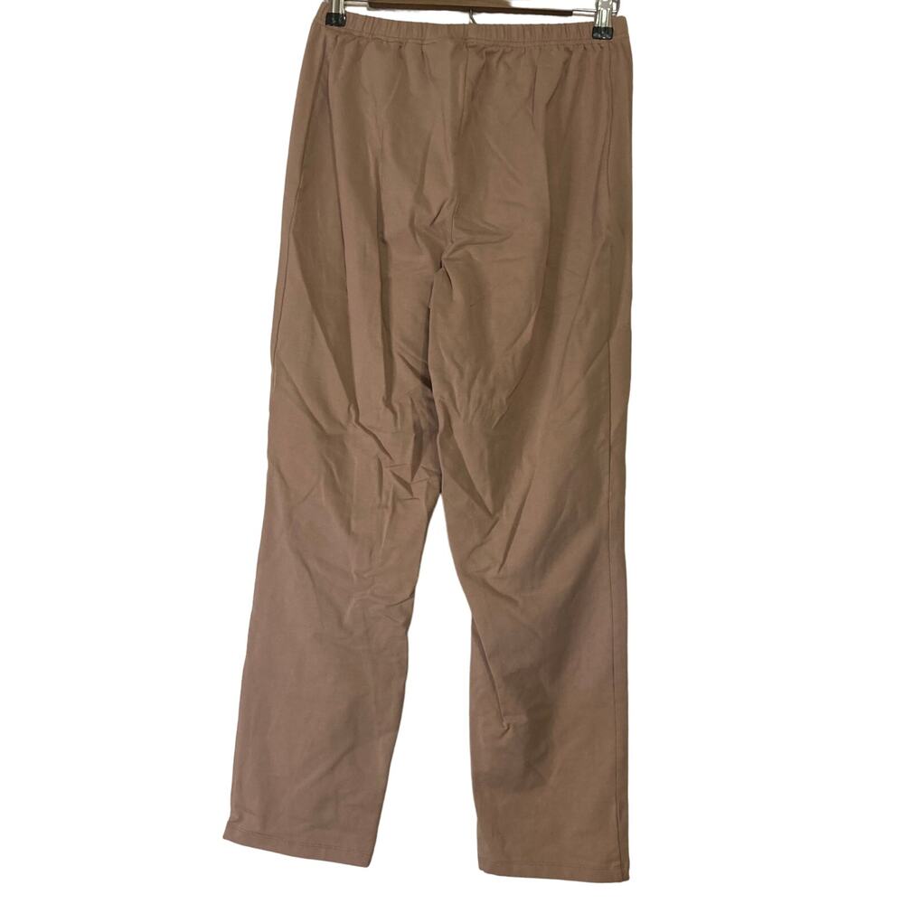 A609035 WOMEN WITH CONTROL Reg Cotton Jersey Pull On Slim Pants Safari Chic M - Picture 4 of 6